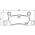 Piduriklotsi komplekt, ketaspidur BREMBO P 65 042