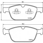 Piduriklotsi komplekt, ketaspidur HELLA 8DB 355 014-541