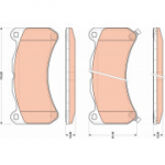 Piduriklotsi komplekt, ketaspidur TRW GDB3489