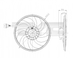Ventilaator, mootorijahutus TYC 837-0037