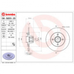 Piduriketas BREMBO 08.5833.25