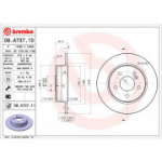 Piduriketas BREMBO 08.A737.11