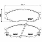 Piduriklotsi komplekt, ketaspidur BREMBO P 56 083