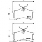 Piduriklotsi komplekt, ketaspidur BREMBO P 83 084