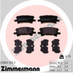 Piduriklotsi komplekt, ketaspidur ZIMMERMANN 23967.155.1