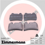 Piduriklotsi komplekt, ketaspidur ZIMMERMANN 24097.170.1