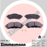 Piduriklotsi komplekt, ketaspidur ZIMMERMANN 25895.185.1