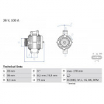 Generaator BOSCH 0 986 047 820