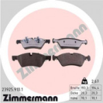 Piduriklotsi komplekt, ketaspidur ZIMMERMANN 23925.910.1