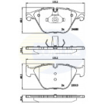 Piduriklotsi komplekt,ketaspidur COMLINE CBP06097