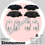 Piduriklotsi komplekt, ketaspidur ZIMMERMANN 22838.195.2