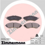 Piduriklotsi komplekt, ketaspidur ZIMMERMANN 23234.170.1