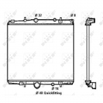 Radiaator, mootorijahutus NRF 58313