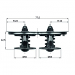 Termostaat, jahutusvedelik MAHLE ORIGINAL TX 32D