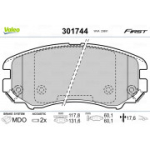 Piduriklotsi komplekt, ketaspidur VALEO 301744