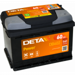 Aku DETA Power DB602 60AH 540A