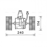 Elektrimootor, salongiventilaator AVA Clever Choice BW8491