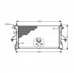 Radiaator, mootorijahutus AVA Clever Choice PEA2304