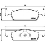 Piduriklotsi komplekt, ketaspidur HELLA 8DB 355 020-801