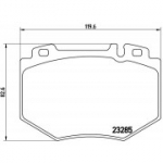 Piduriklotsi komplekt, ketaspidur BREMBO P 50 048