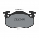 Piduriklotsi komplekt, ketaspidur TEXTAR 2097401