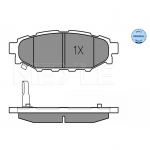 Piduriklotsi komplekt, ketaspidur MEYLE 025 242 7114/W