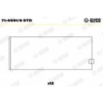 Kepsulaager GLYCO 71-4091/6 STD