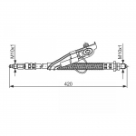 Pidurivoolik BOSCH 1 987 476 816