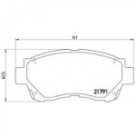 Piduriklotsi komplekt, ketaspidur BREMBO P 83 027