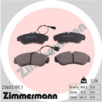 Piduriklotsi komplekt, ketaspidur ZIMMERMANN 23603.195.1