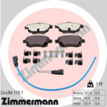 Piduriklotsi komplekt, ketaspidur ZIMMERMANN 24486.170.1