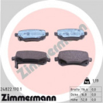 Piduriklotsi komplekt, ketaspidur ZIMMERMANN 24822.170.1