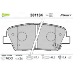 Piduriklotsi komplekt, ketaspidur VALEO 301134