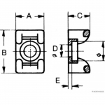 Kaabliside kinnitus, kaabliside HERTH+BUSS ELPARTS 50265712
