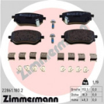 Piduriklotsi komplekt, ketaspidur ZIMMERMANN 22861.180.2