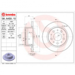 Piduriketas BREMBO 08.A459.10