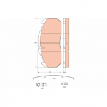 Piduriklotsi komplekt, ketaspidur TRW GDB5065