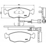 Piduriklotsi komplekt, ketaspidur BREMBO P 24 007