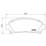 Piduriklotsi komplekt, ketaspidur BREMBO P 83 028