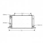 Radiaator, mootorijahutus AVA Clever Choice AIA2047