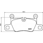 Piduriklotsi komplekt, ketaspidur BREMBO P 65 031