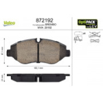 Piduriklotsi komplekt, ketaspidur VALEO 872192