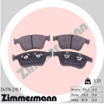 Piduriklotsi komplekt, ketaspidur ZIMMERMANN 24176.210.1