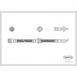 Pidurivoolik CORTECO 19033526