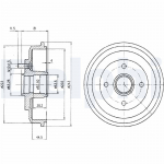 Piduritrummel DELPHI BF402