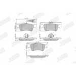Piduriklotsi komplekt, ketaspidur JURID 573303J