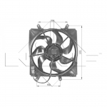 Ventilaator, mootorijahutus NRF 47054