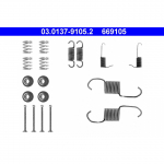 Lisakomplekt, piduriklotsid ATE 03.0137-9105.2