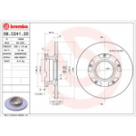 Piduriketas BREMBO 08.C241.20