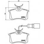 Piduriklotsi komplekt, ketaspidur BREMBO P 85 058